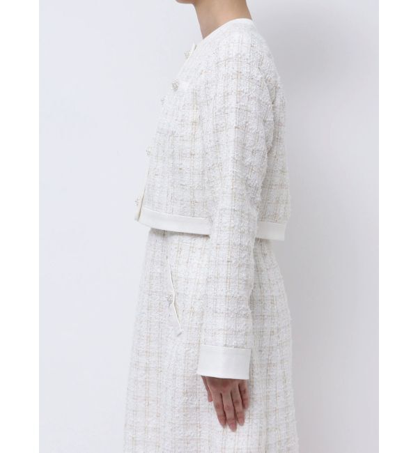 CALNAMUR「TWEED&times;DENIM BLOCKING JACKET/ツイード&times;デニムブロッキングジャケット」|その他|