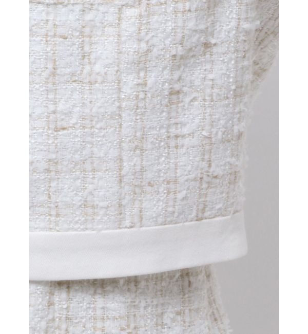 CALNAMUR「TWEED&times;DENIM BLOCKING JACKET/ツイード&times;デニムブロッキングジャケット」|その他|