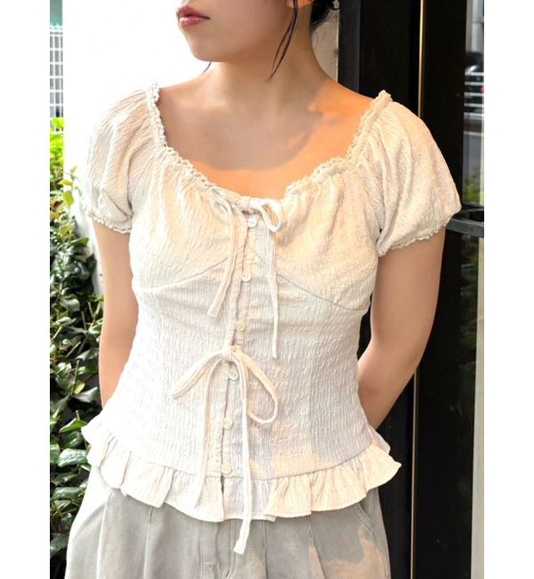 CALNAMUR「フリルカラーシャツ」|シャツ・ブラウス|