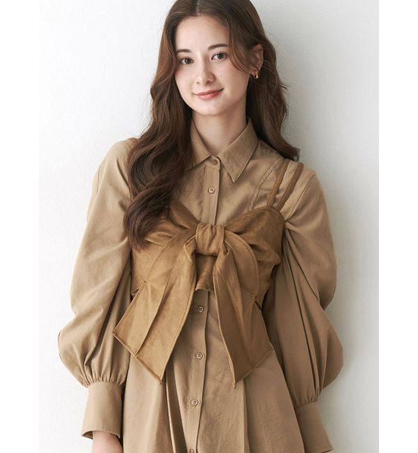 CALNAMUR「リボンビスチェ」|シャツ・ブラウス|