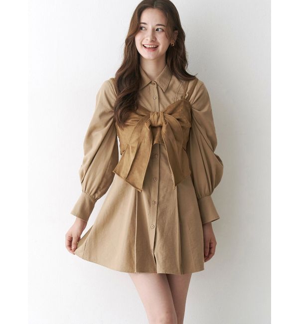 CALNAMUR「リボンビスチェ」|シャツ・ブラウス|