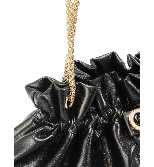 CALNAMUR「ショルダーチェーンドローストリングバッグ」|その他|