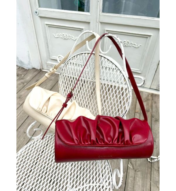 CALNAMUR「ギャザーデザイン筒形バック」|その他|