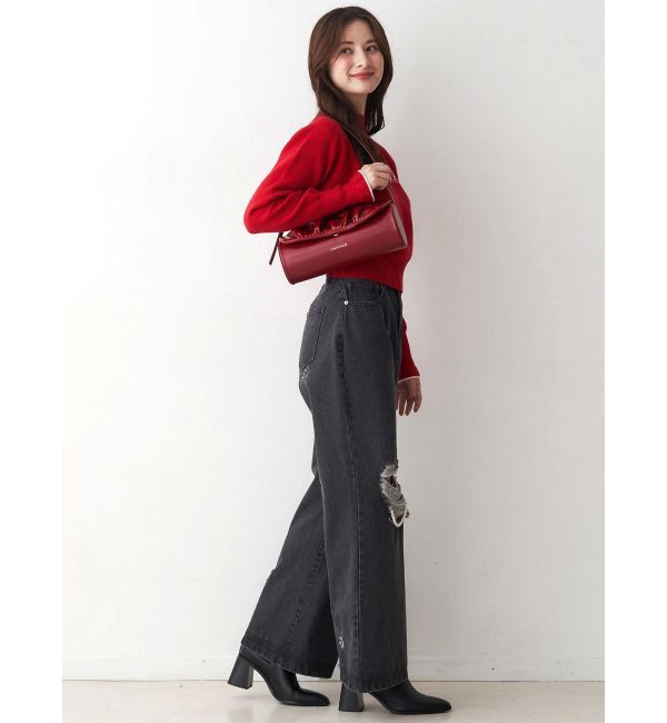 CALNAMUR「ギャザーデザイン筒形バック」|その他|