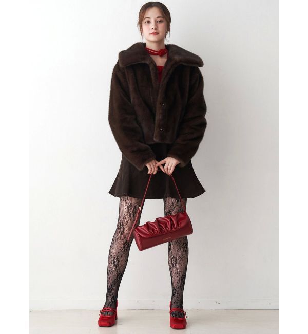 CALNAMUR「ギャザーデザイン筒形バック」|その他|