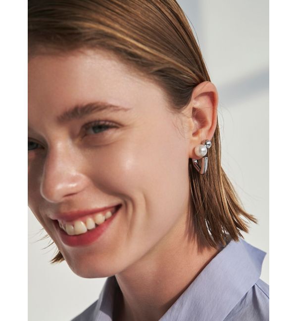 ELENDEEK「3WAY TRIANGLE PEARL PIERCE」|ピアス|