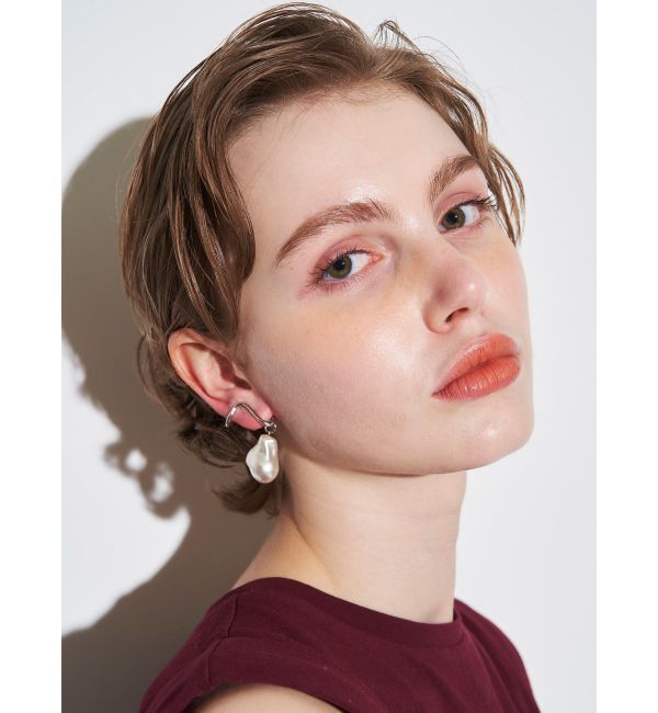 ELENDEEK「WAVE PEARL 2WAY PIERCE」|ピアス|