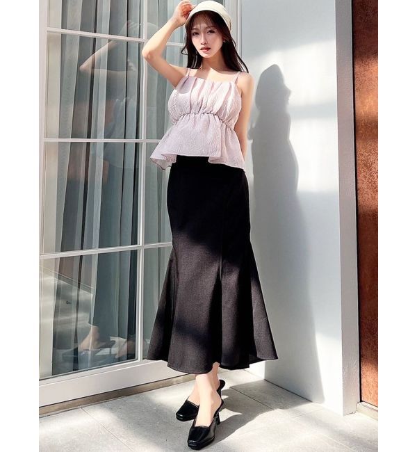 RESEXXY「ジャガードペプラムキャミチュニック【セットアップ着用可能】」|シャツ・ブラウス|