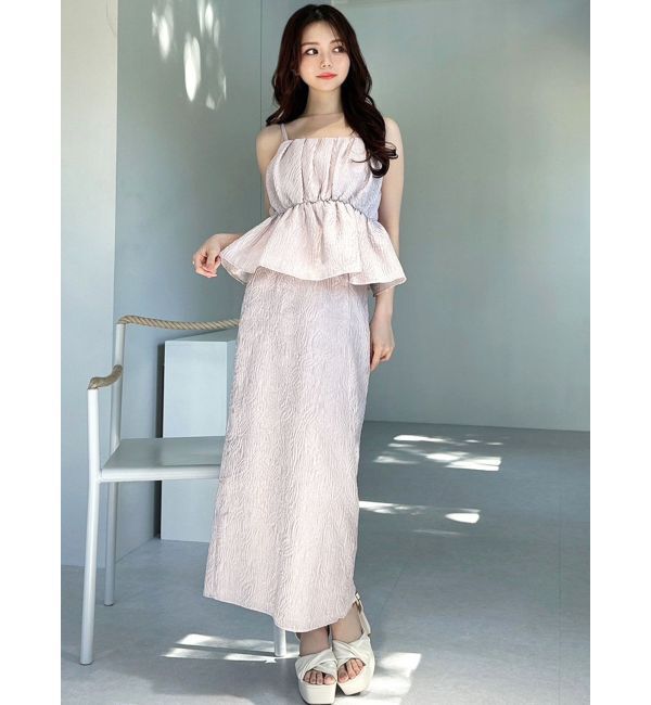 RESEXXY「ジャガードペプラムキャミチュニック【セットアップ着用可能】」|シャツ・ブラウス|