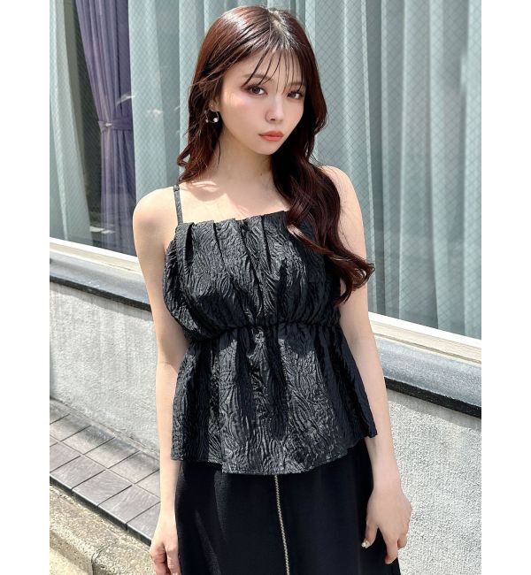 RESEXXY「ジャガードペプラムキャミチュニック【セットアップ着用可能】」|シャツ・ブラウス|