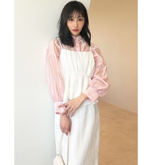 RESEXXY「ジャガードペプラムキャミチュニック【セットアップ着用可能】」|シャツ・ブラウス|