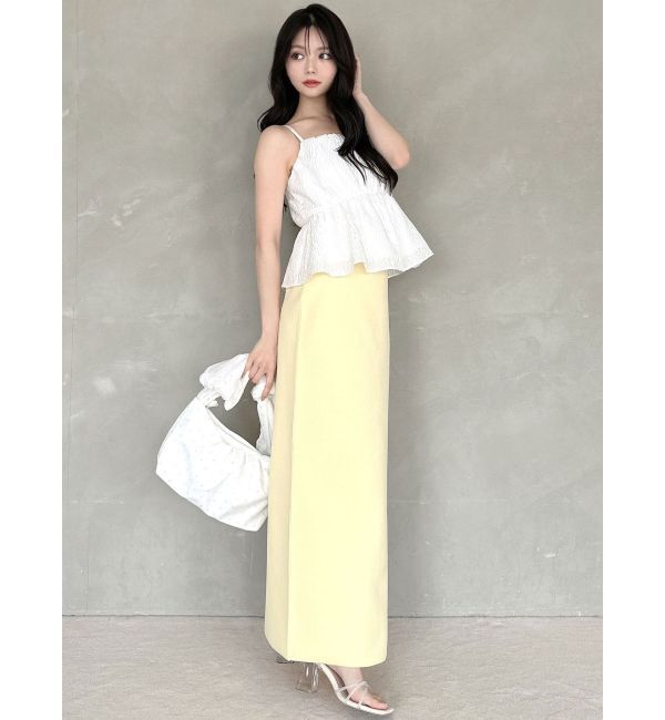 RESEXXY「ジャガードペプラムキャミチュニック【セットアップ着用可能】」|シャツ・ブラウス|