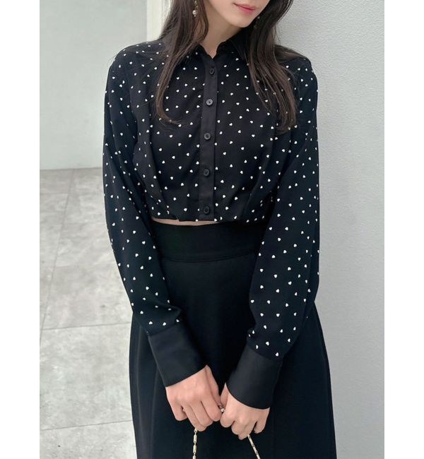 RESEXXY「ハートバルーンブラウス」|シャツ・ブラウス|ブラック