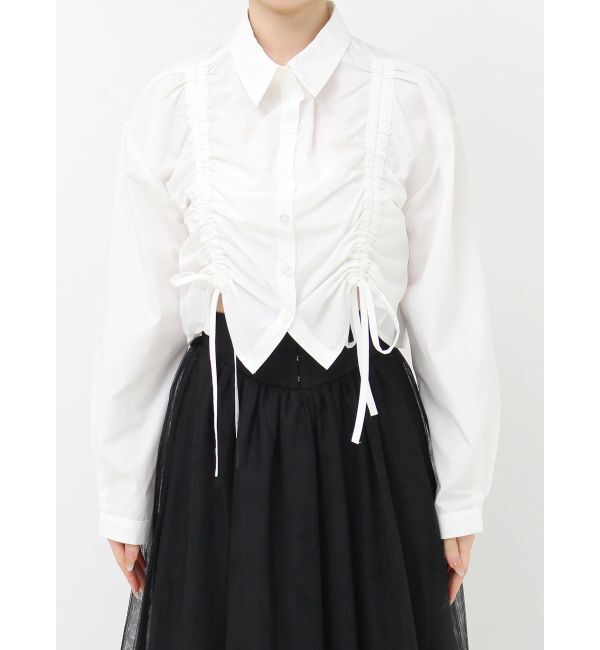 RESEXXY「ドロストリボンショートブラウス」|シャツ・ブラウス|