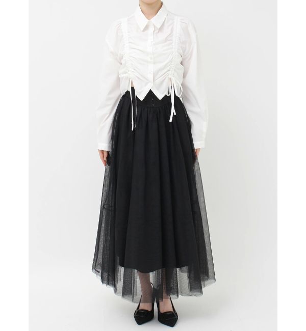 RESEXXY「ドロストリボンショートブラウス」|シャツ・ブラウス|