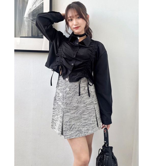 RESEXXY「ドロストリボンショートブラウス」|シャツ・ブラウス|