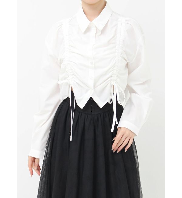 RESEXXY「ドロストリボンショートブラウス」|シャツ・ブラウス|