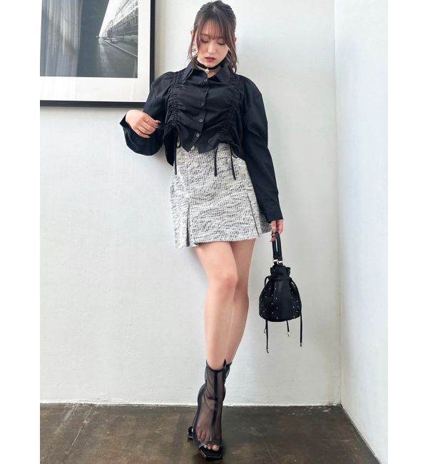 RESEXXY「ドロストリボンショートブラウス」|シャツ・ブラウス|