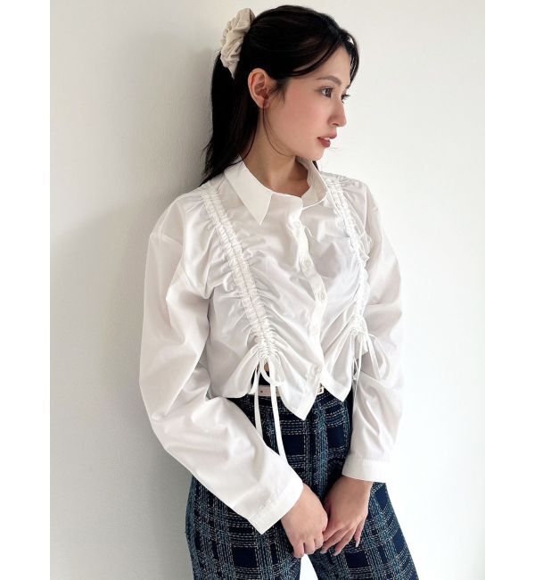 RESEXXY「ドロストリボンショートブラウス」|シャツ・ブラウス|