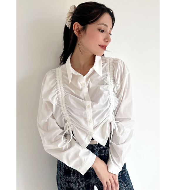 RESEXXY「ドロストリボンショートブラウス」|シャツ・ブラウス|