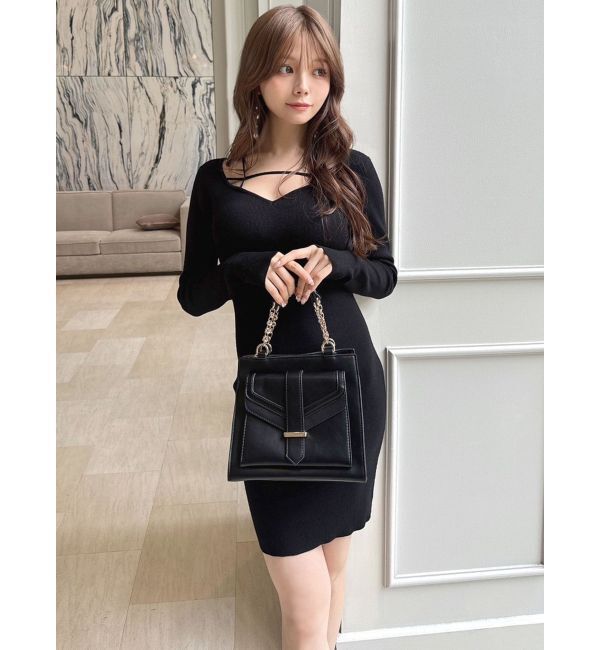 RESEXXY「フラップポイントスクエアハンドバッグ」|ハンドバッグ|