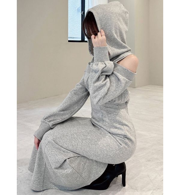 RESEXXY「レイヤードフーディワンピース」|ワンピース|