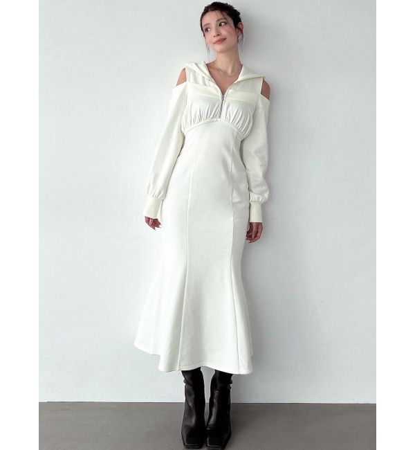 RESEXXY「レイヤードフーディワンピース」|ワンピース|