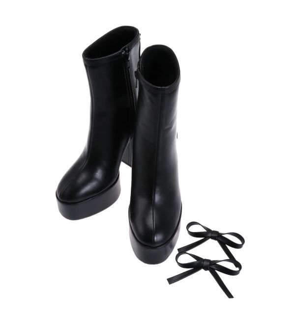 RESEXXY「バックリボン厚底ブーツ」|ショートブーツ|