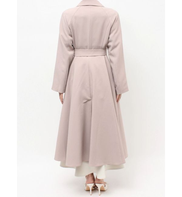 RESEXXY「カスケードフレアロングコート」|トレンチコート|