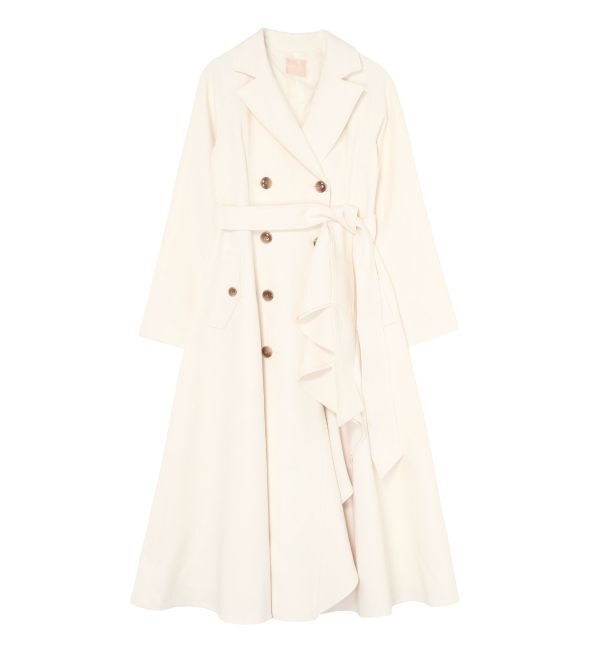 RESEXXY「カスケードフレアロングコート」|トレンチコート|