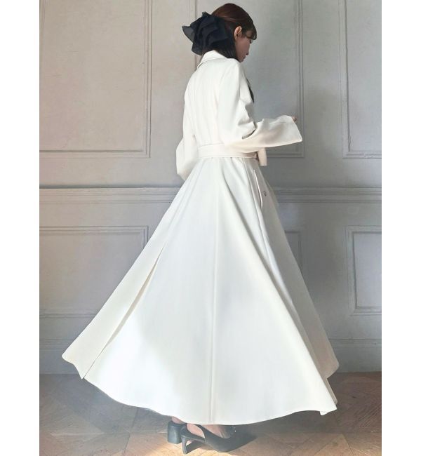 RESEXXY「カスケードフレアロングコート」|トレンチコート|