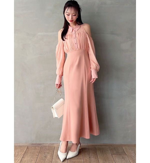 RESEXXY「シアースリーブシャツマーメイドワンピース」|ワンピース|