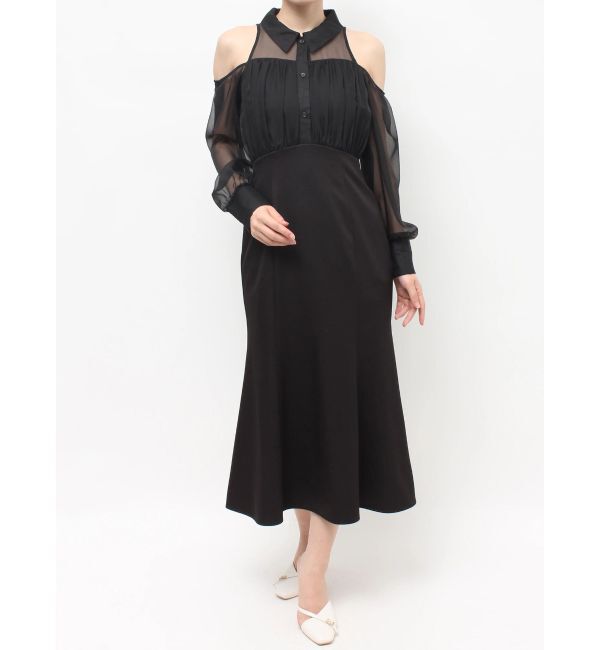 RESEXXY「シアースリーブシャツマーメイドワンピース」|ワンピース|