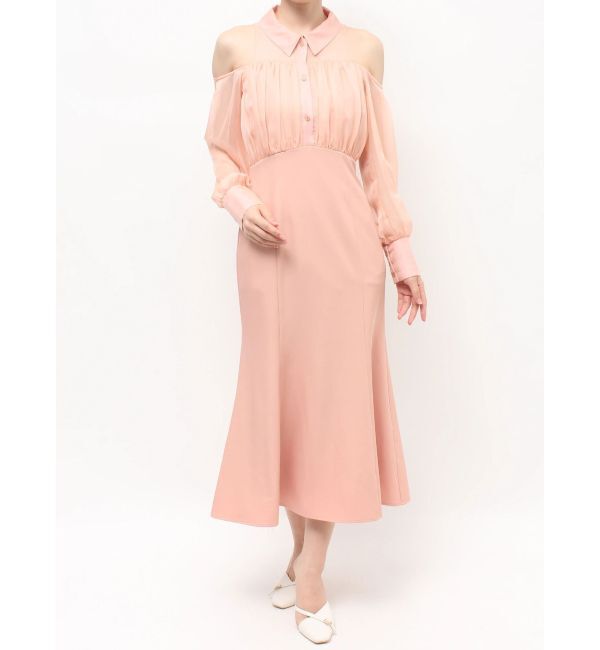 RESEXXY「シアースリーブシャツマーメイドワンピース」|ワンピース|