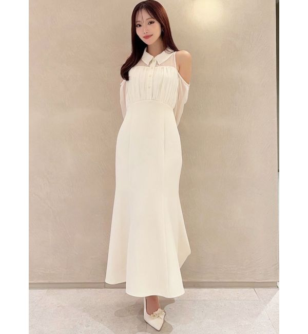 RESEXXY「シアースリーブシャツマーメイドワンピース」|ワンピース|