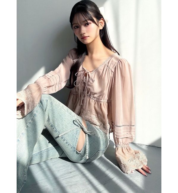 RESEXXY「エンブロイダリーレースブラウス」|シャツ・ブラウス|