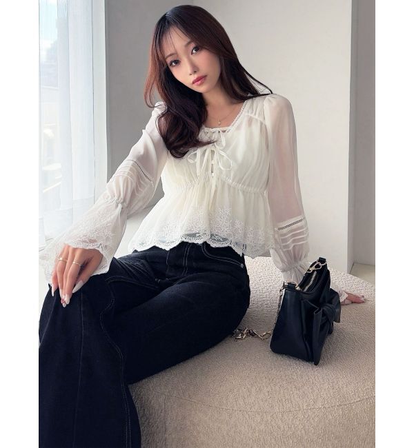 RESEXXY「エンブロイダリーレースブラウス」|シャツ・ブラウス|