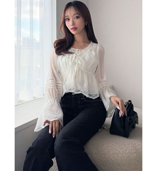 RESEXXY「エンブロイダリーレースブラウス」|シャツ・ブラウス|