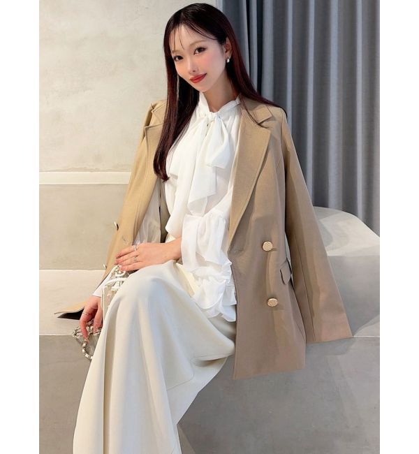 RESEXXY「ワイドスリーブラッフルボリュームブラウス」|シャツ・ブラウス|