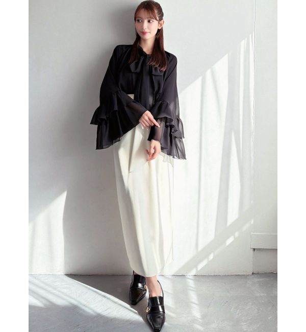 RESEXXY「ワイドスリーブラッフルボリュームブラウス」|シャツ・ブラウス|