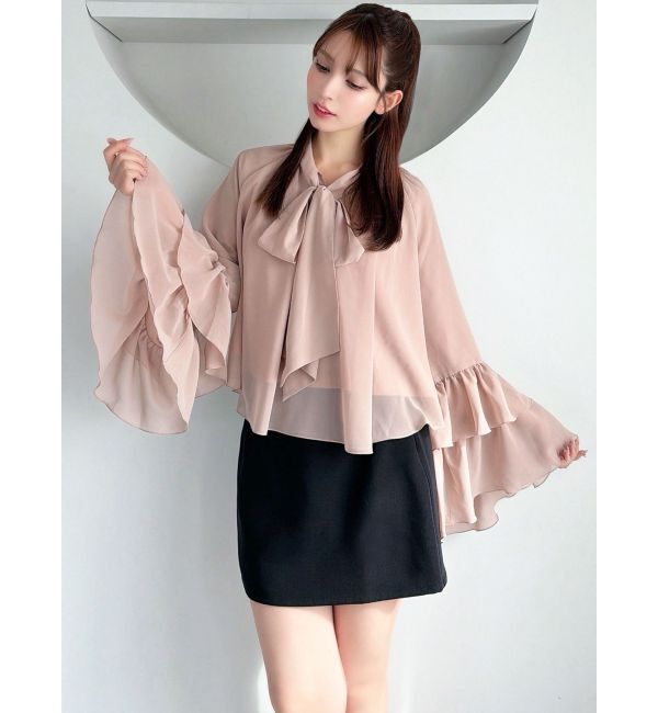RESEXXY「ワイドスリーブラッフルボリュームブラウス」|シャツ・ブラウス|