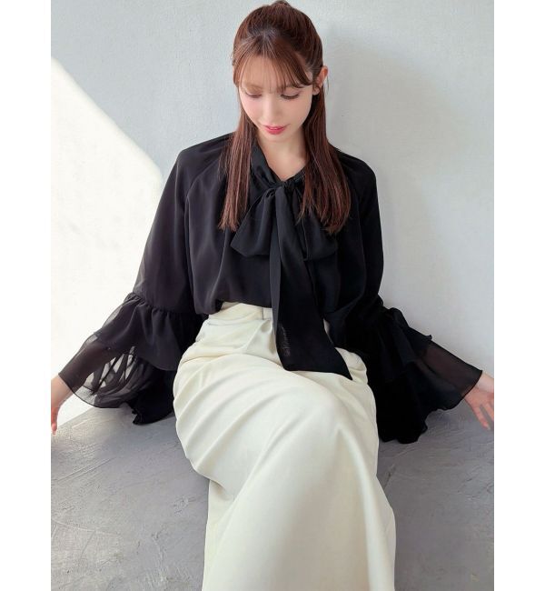 RESEXXY「ワイドスリーブラッフルボリュームブラウス」|シャツ・ブラウス|