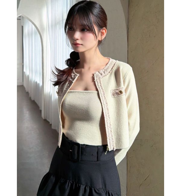 RESEXXY「ツイードデザインアンサンブル」|ニット・セーター|