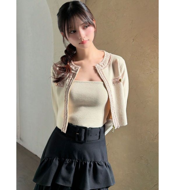 RESEXXY「ツイードデザインアンサンブル」|ニット・セーター|