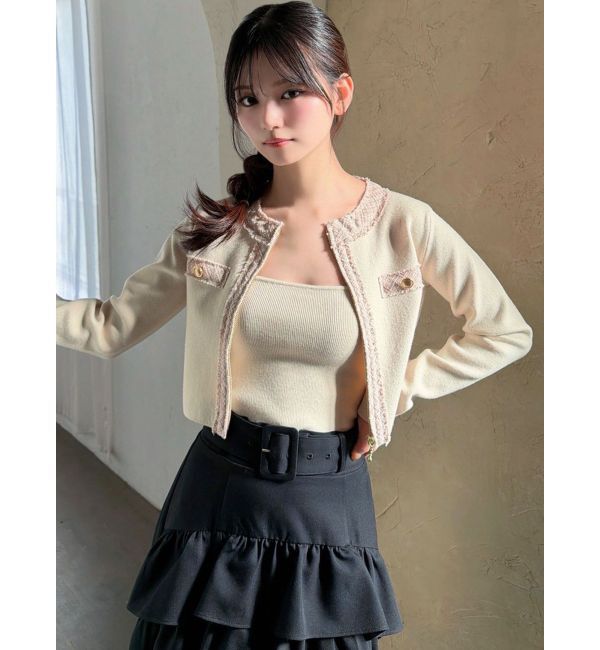 RESEXXY「ツイードデザインアンサンブル」|ニット・セーター|