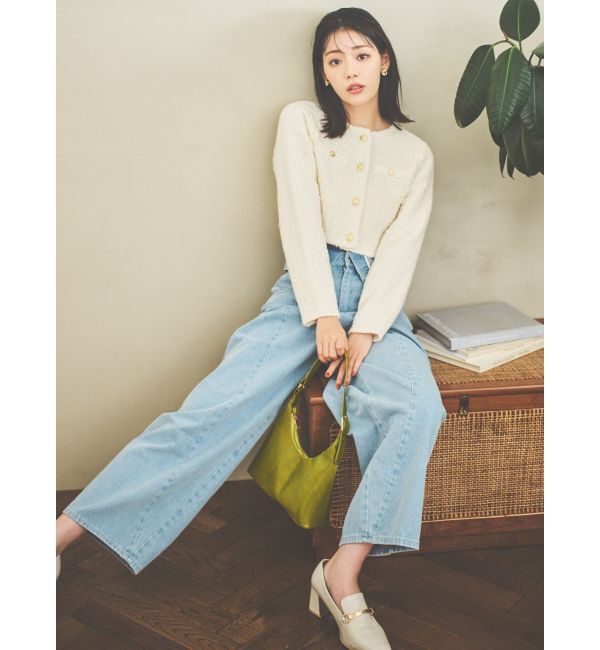 dazzlin「【CanCamタイアップ】カーブラインデニムパンツ」|デニム|