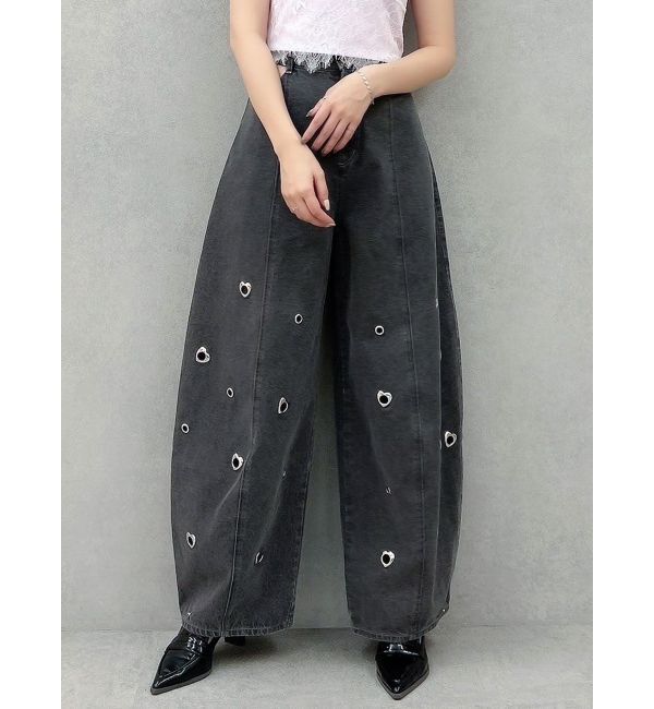 dazzlin「カーブタックデニムパンツ」|デニム|