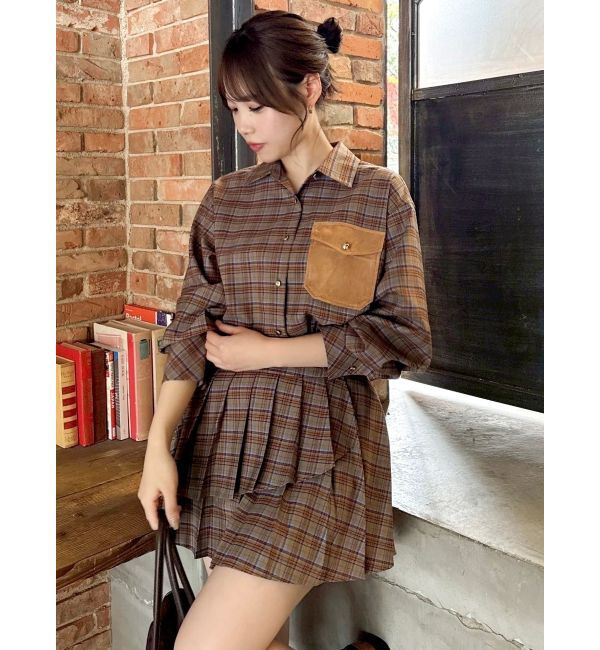 dazzlin「【セットアップ対応】チェックオーバーアソートシャツ」|シャツ・ブラウス|