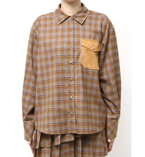 dazzlin「【セットアップ対応】チェックオーバーアソートシャツ」|シャツ・ブラウス|