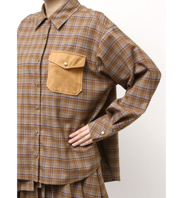 dazzlin「【セットアップ対応】チェックオーバーアソートシャツ」|シャツ・ブラウス|